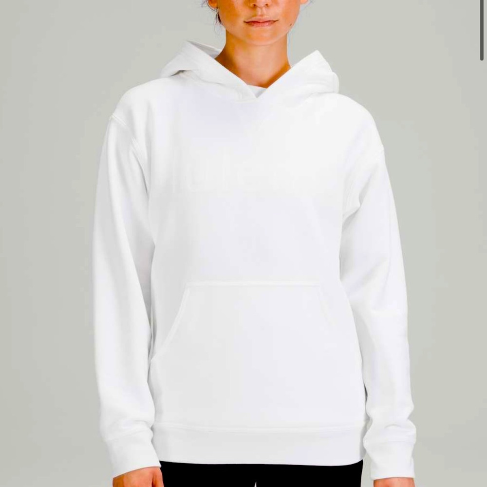 lululemon athletica White Hoodie Sweatshirt